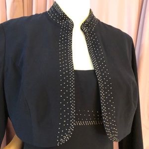 Stunning Alex Evening Long Dress w/bolero jacket